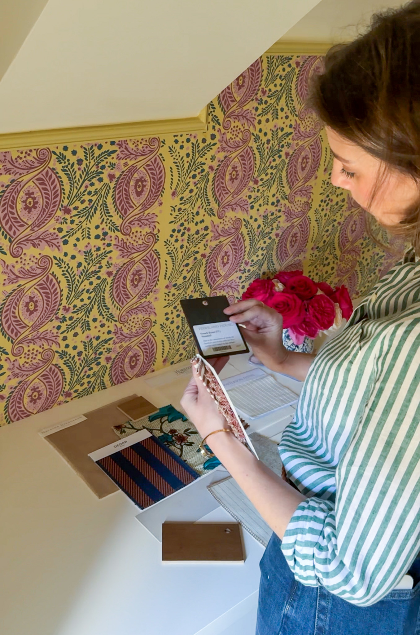 Interior designer's creative process inspired by textures and daily moments